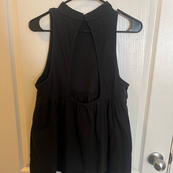 Black Free People Turtleneck Tank Top - Picture 2 of 6